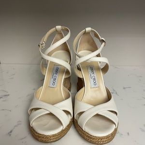 Jimmy Choo Alanah Wedge Sandals - Size 37
